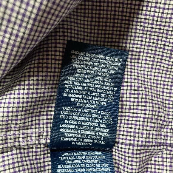 Ralph Lauren Blue Label Button Down Shirt (Men’s Size XL) • Micro Check • EUC - Picture 6 of 7
